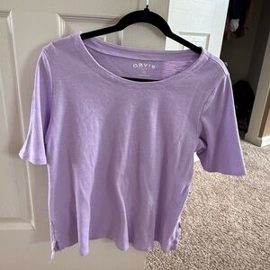 Orvis Classic Collection Lavender Short Sleeve Tee Women’s Medium